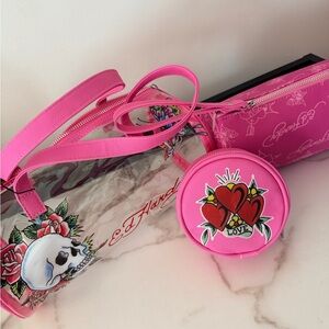 Ed Hardy 3pc Cosmetic Bag 💄